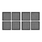 ProPlus Tenttapijttegels - zwart - 8 stuks