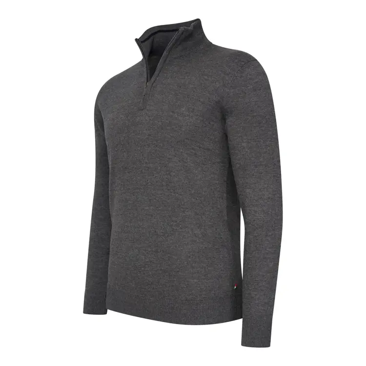Heren Bergamo Zip Pullover Cappuccino Italia