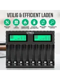 Batterijoplader USB - 8x AA/AAA