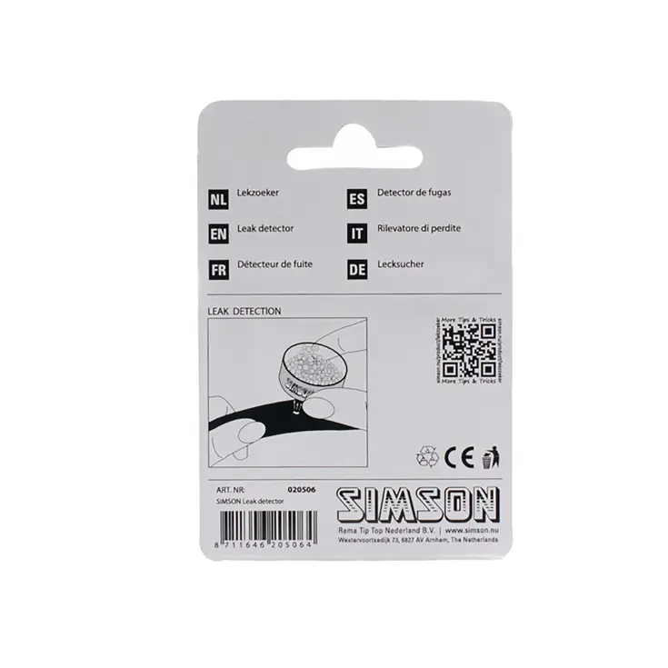 Handige lekzoeker voor banden zonder water