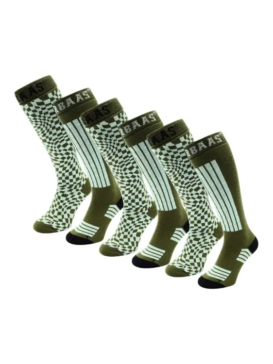 Poederbaas - 6 paar - Unisex - Skisokken