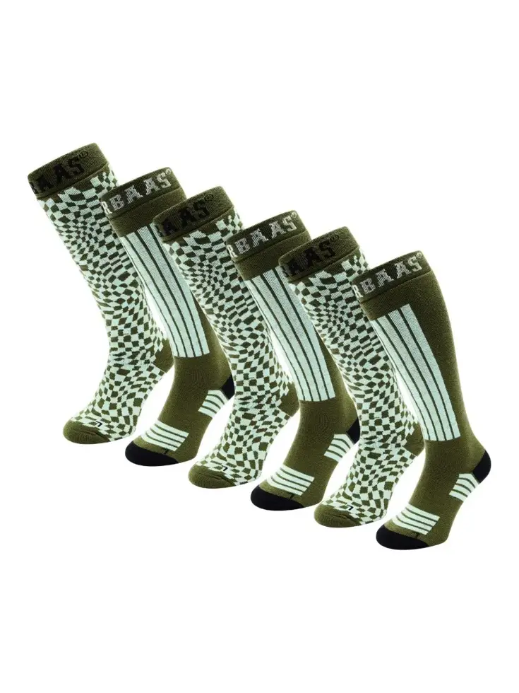 6 paar - Unisex - Skisokken