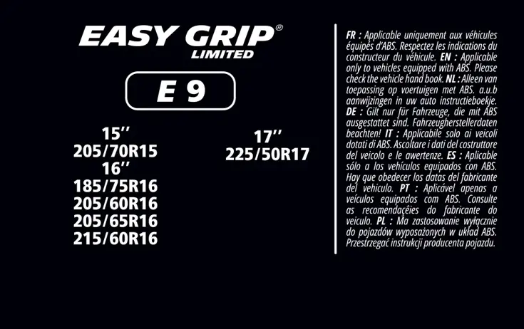 Sneeuwkettingen - Easy Grip - EG-E9