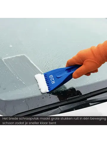 IJskrabber Auto met IJsbreker - Blauw