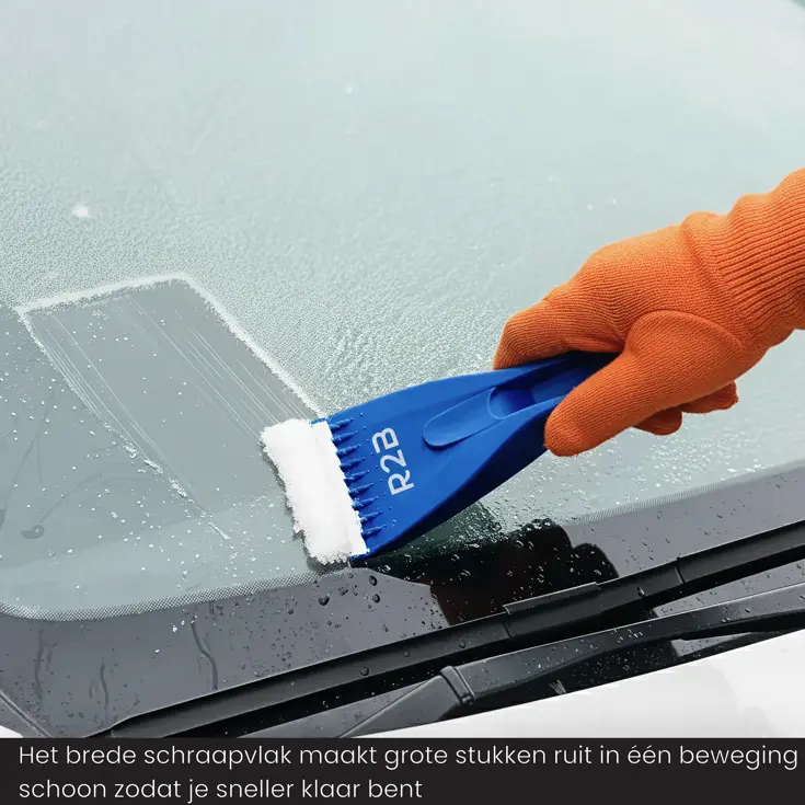 IJskrabber Auto met IJsbreker - Blauw