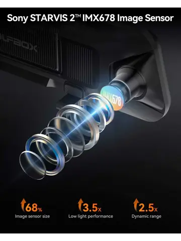 G900 Pro 4K Wifi GPS 128gb Mirror dashcam