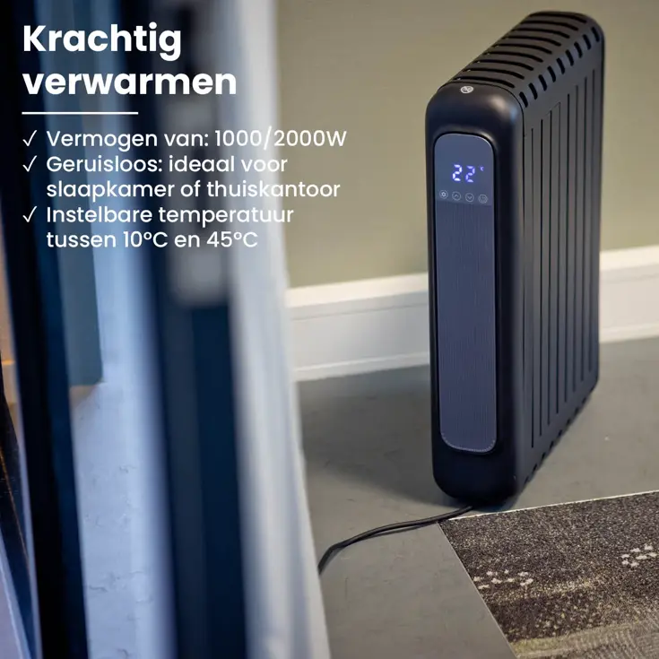 Elektrische Convectorkachel met App