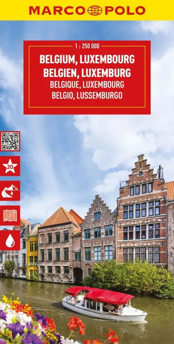 Wegenkaart België - Luxemburg