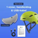 GO-OFF PILOT fietshelm met vizier NTA certif.