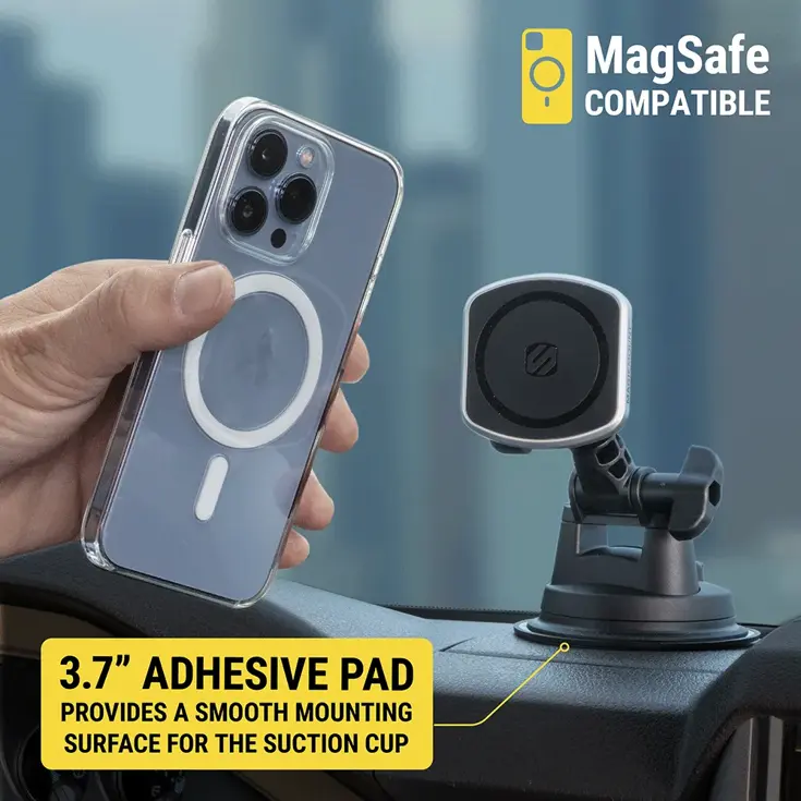 Telefoonhouder magneet zuignap