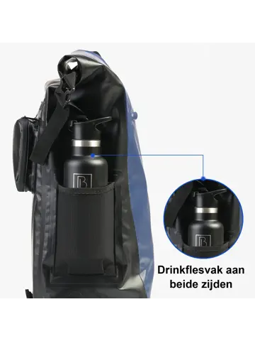 Brisby 40-52L 3-in-1 rolltop fietstassen