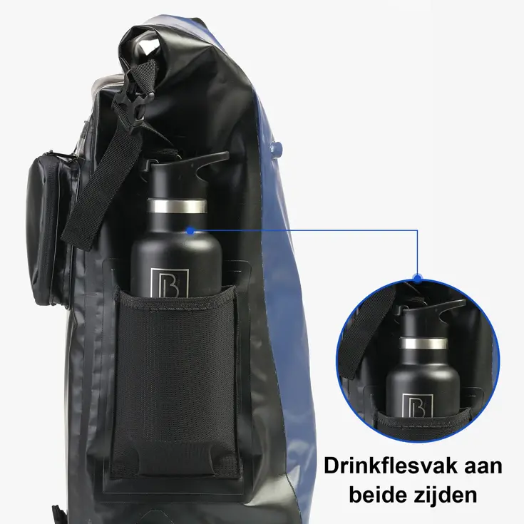 3-in-1 rolltop fietstassen 40-52L