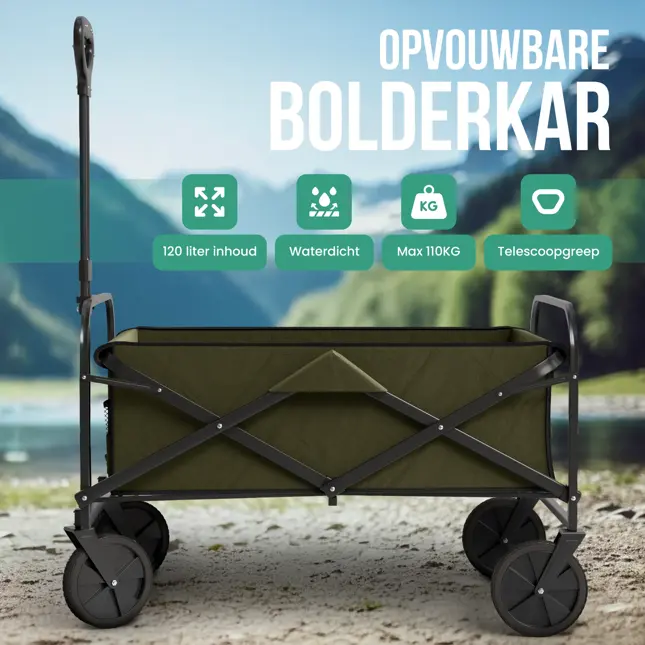Bolderkar Opvouwbaar XL