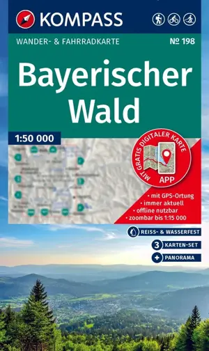 Wandelkaart WK198 Bayerischer Wald