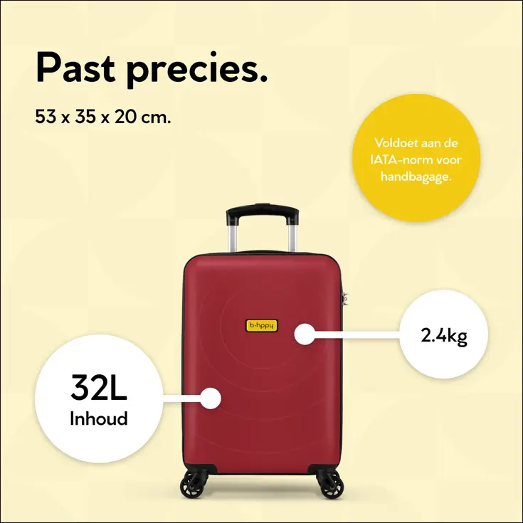 BHPPY - Handbagage Koffer - 53cm