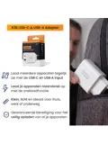 Krachtige 20W USB A & USB C Adapter Wit
