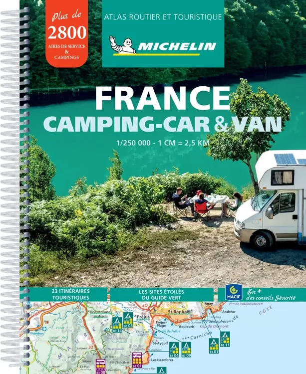 Wegenatlas Frankrijk Camping-Car Camper