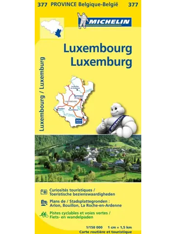 Wegenkaart Local 377 Provincie Luxemburg