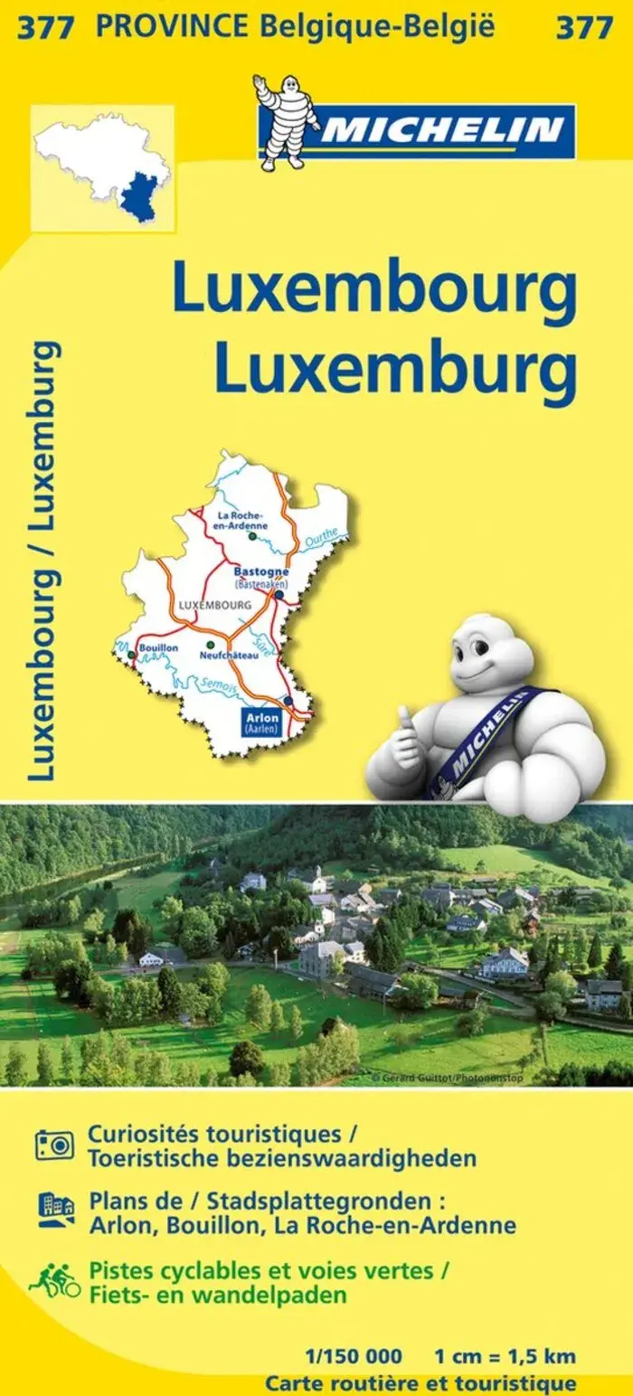 Wegenkaart Local 377 Provincie Luxemburg