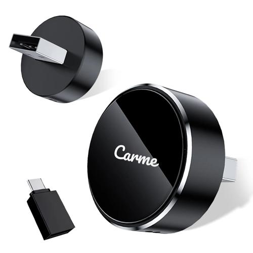 Mini 2-in-1 CarPlay & Android Auto Dongle V3 Rond