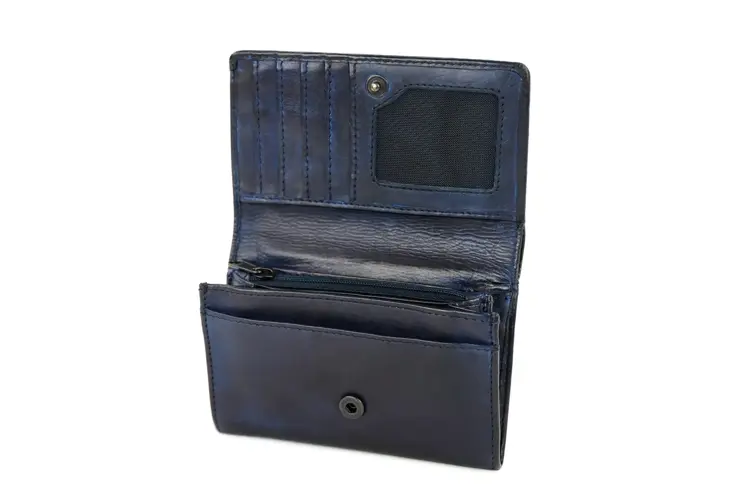 Flappie - Portemonnee - Leer - Overslag