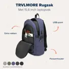 TRVLMORE Rugtas - 25L - 15,6 Inch