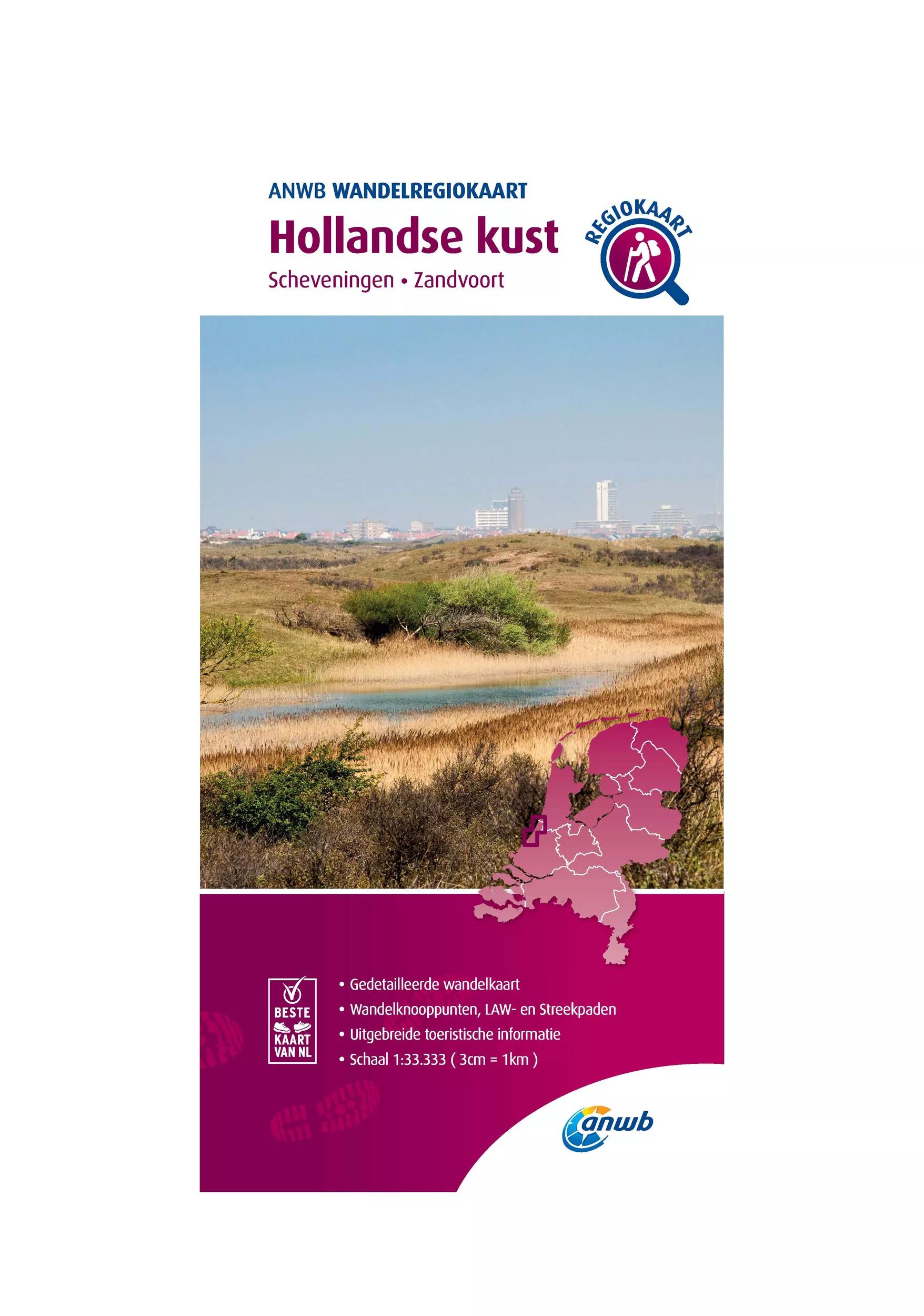 ANWB  Wandelkaart Hollandse Kust main product image