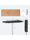 LifeGoods Dubbele Parasol – 270x460cm