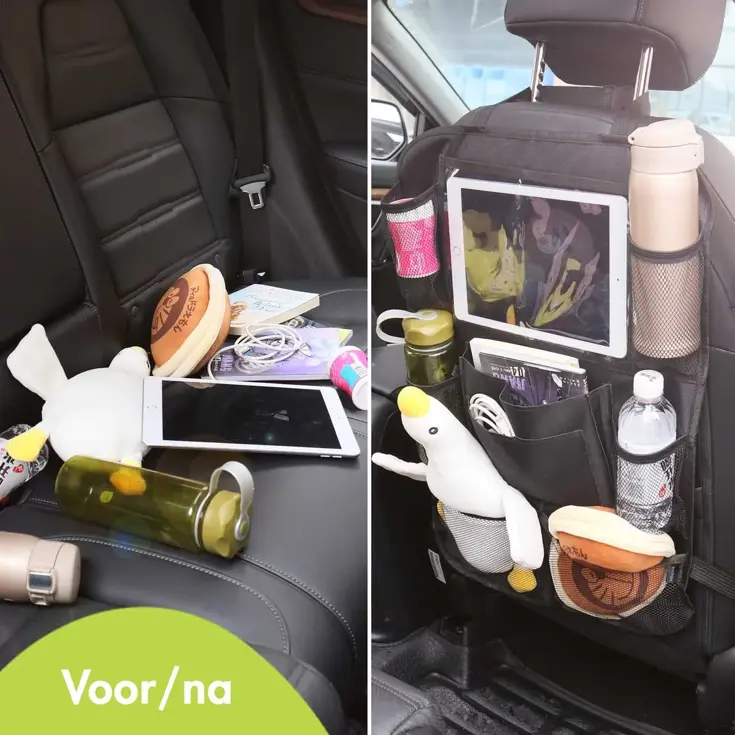 Autostoel Organizer met Tablethouder - 2-Pack