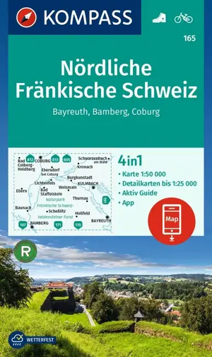 Wandelkaart WK165 Nördliche Fränkische Schwei