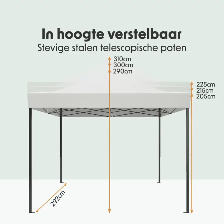 Partytent – 3x3 m – Easy-Up