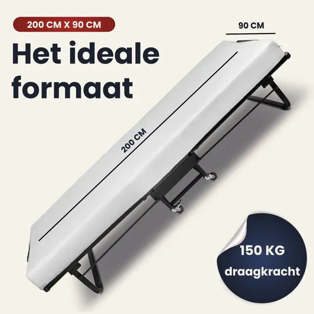 Troonz Luxe Campingbed Livorno - 90 x 200 cm