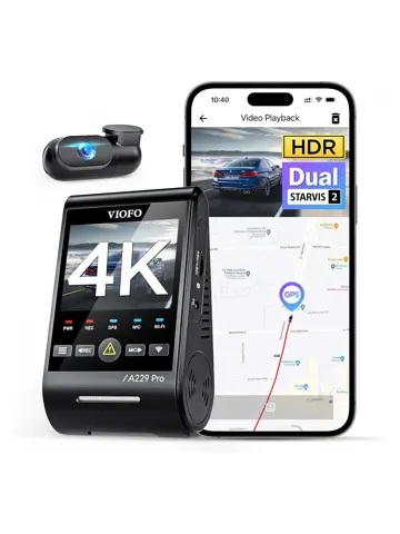 A229 Pro 2CH 4K Wifi GPS dashcam
