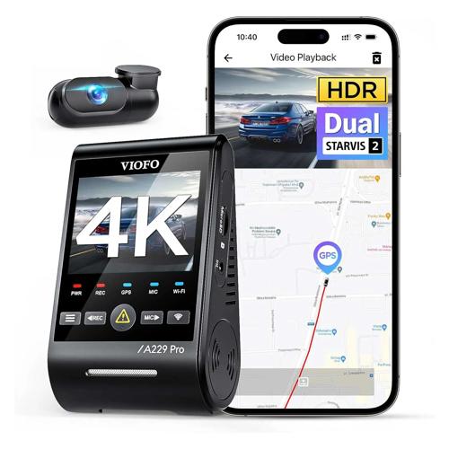 A229 Pro 2CH 4K Wifi GPS dashcam