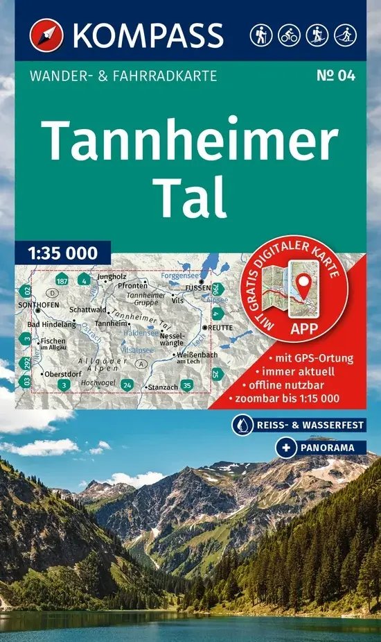 Wandelkaart WK04 Tannheimer Tal