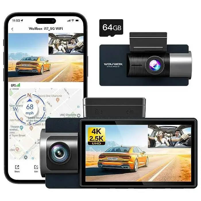 i17 3CH 4K Wifi GPS 64gb dashcam