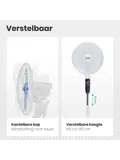 Statiefventilator – 50W – Wit