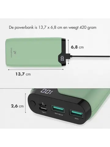 Powerbank 20.000 mAh