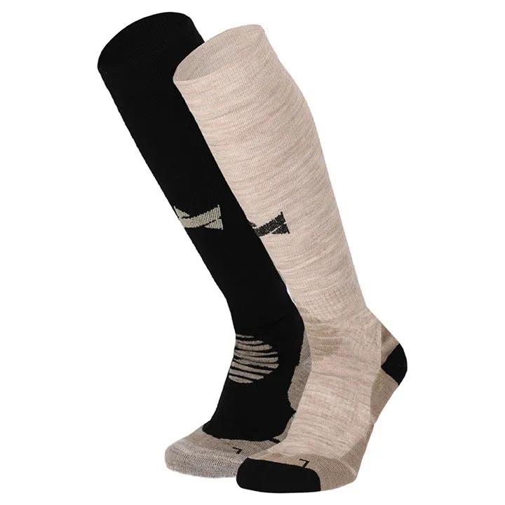 Xtreme   2 paar  Compressie Wandelsokken  Black-Beige