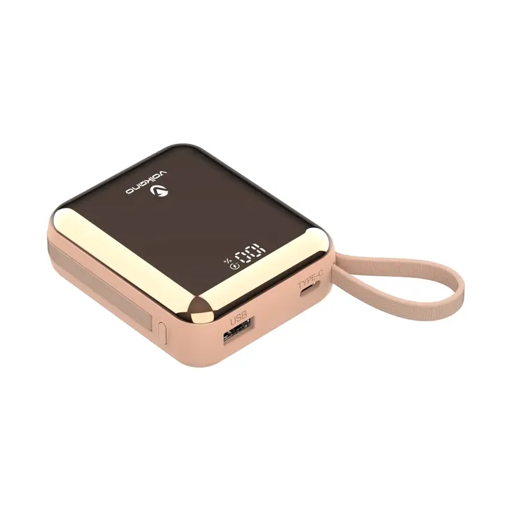 Powerbank 10.000 mAh met ingebouwde kabels