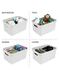 Sigma home - Opbergbox - 13L wit - 6-delig