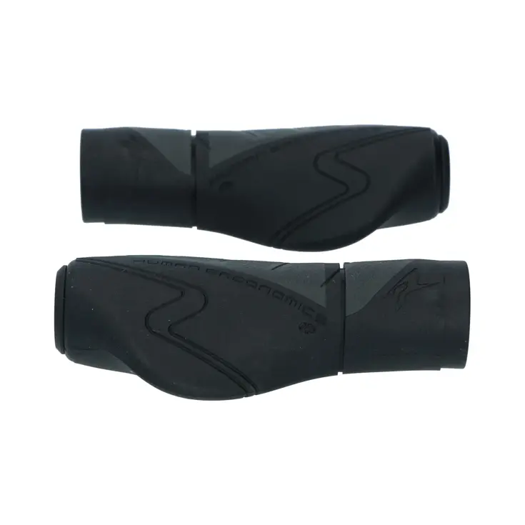 Ergonomische handvatten zwart voor fietsen