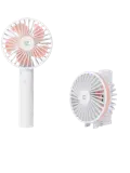 Oplaadbare Handventilator - Wit/Roze