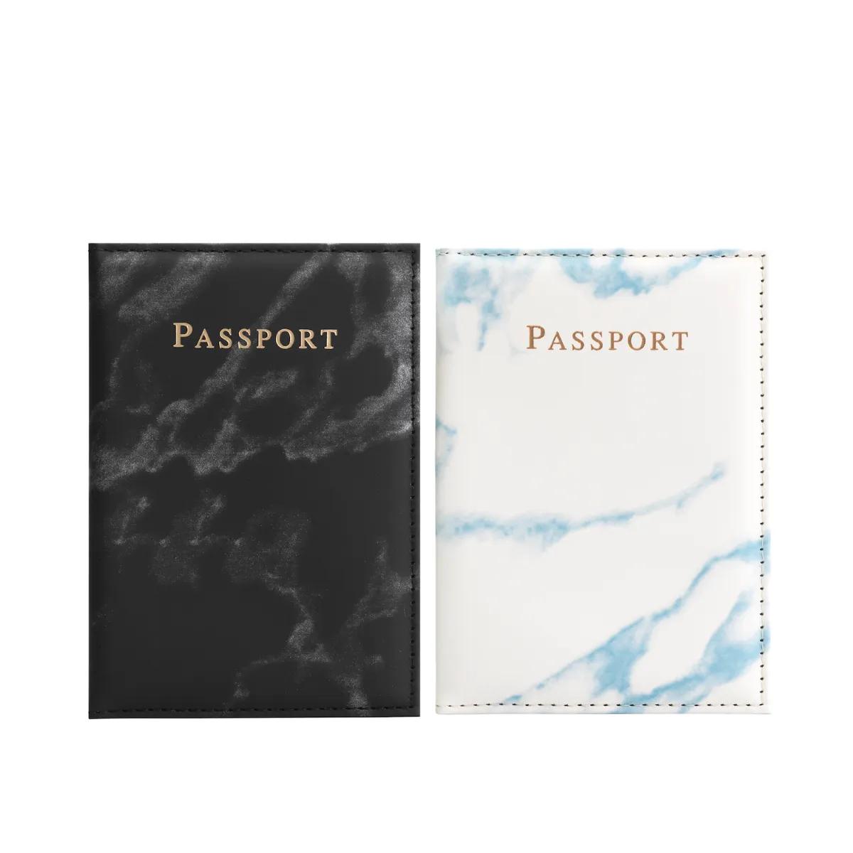 Thousandtravelmiles  Paspoort hoes  2 stuks  Zwart & Blauw  Zwartblauw main product image