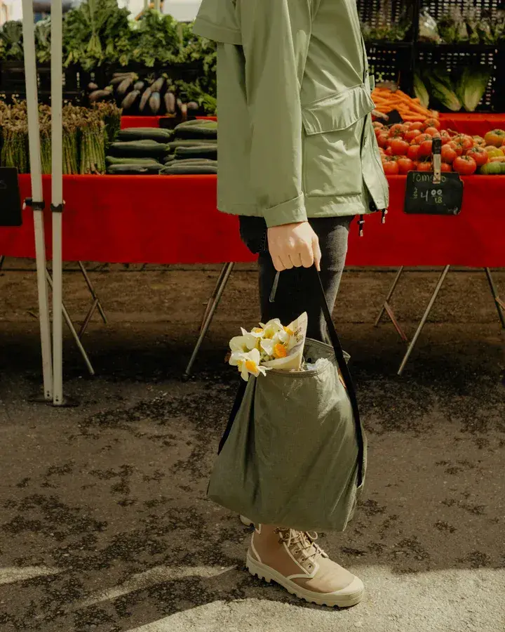 Opvouwbare Tote – Sage