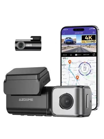 M360 2CH 4K Wifi GPS 64gb dashcam