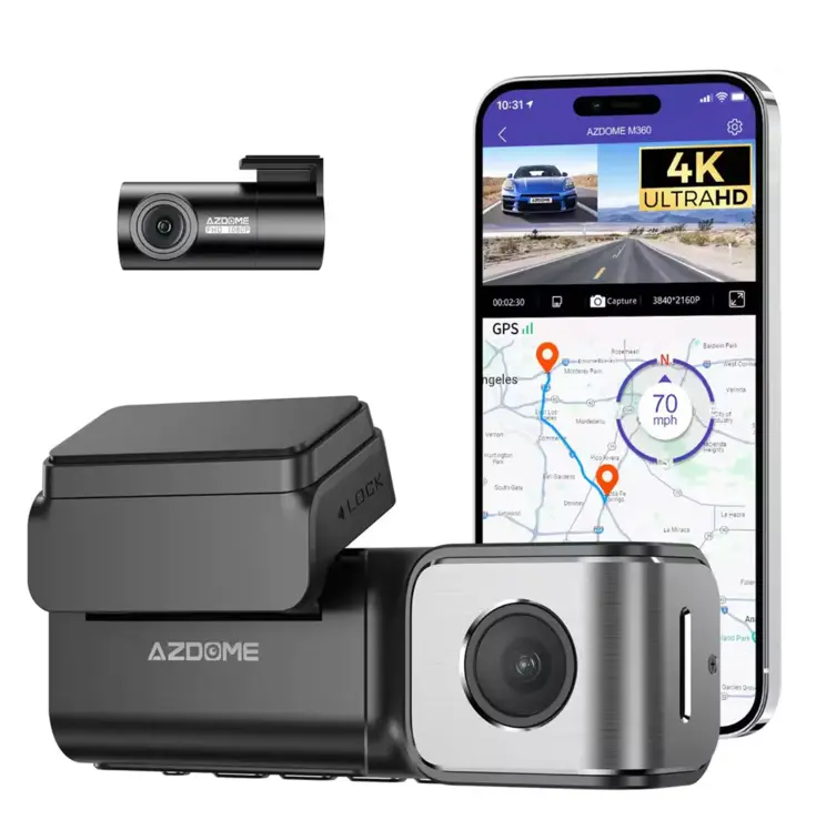 M360 2CH 4K Wifi GPS 64gb dashcam