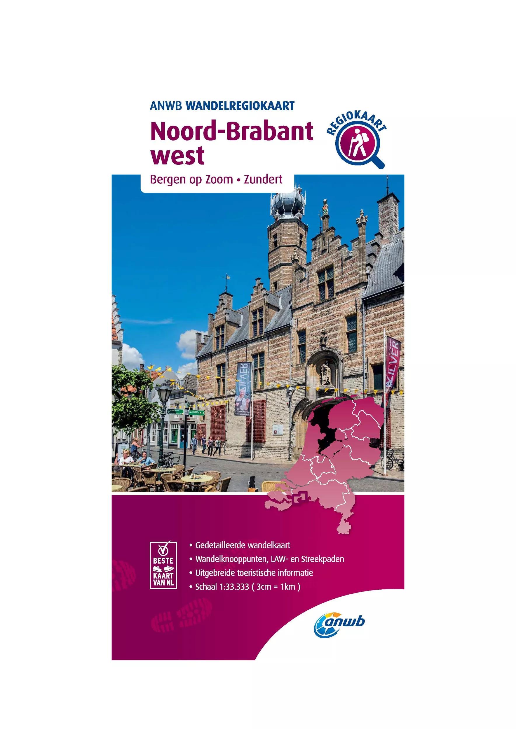 ANWB  Wandelkaart Noord-Brabant West main product image