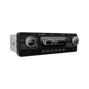 1-DIN Retro DAB+ Autoradio Zwart Bluetooth