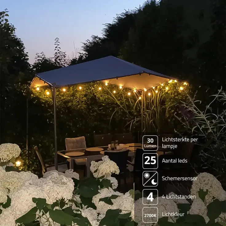 RexTech solar lichtslinger Chain - 10 lampen